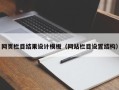 禹城网页栏目结果设计模板（网站栏目设置结构）